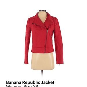 Red banana republic Moto jacket